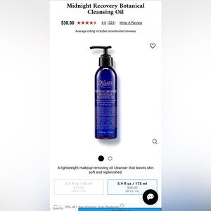 1.4 oz bottles Midnight Recovery Botanical Cleansing Oil